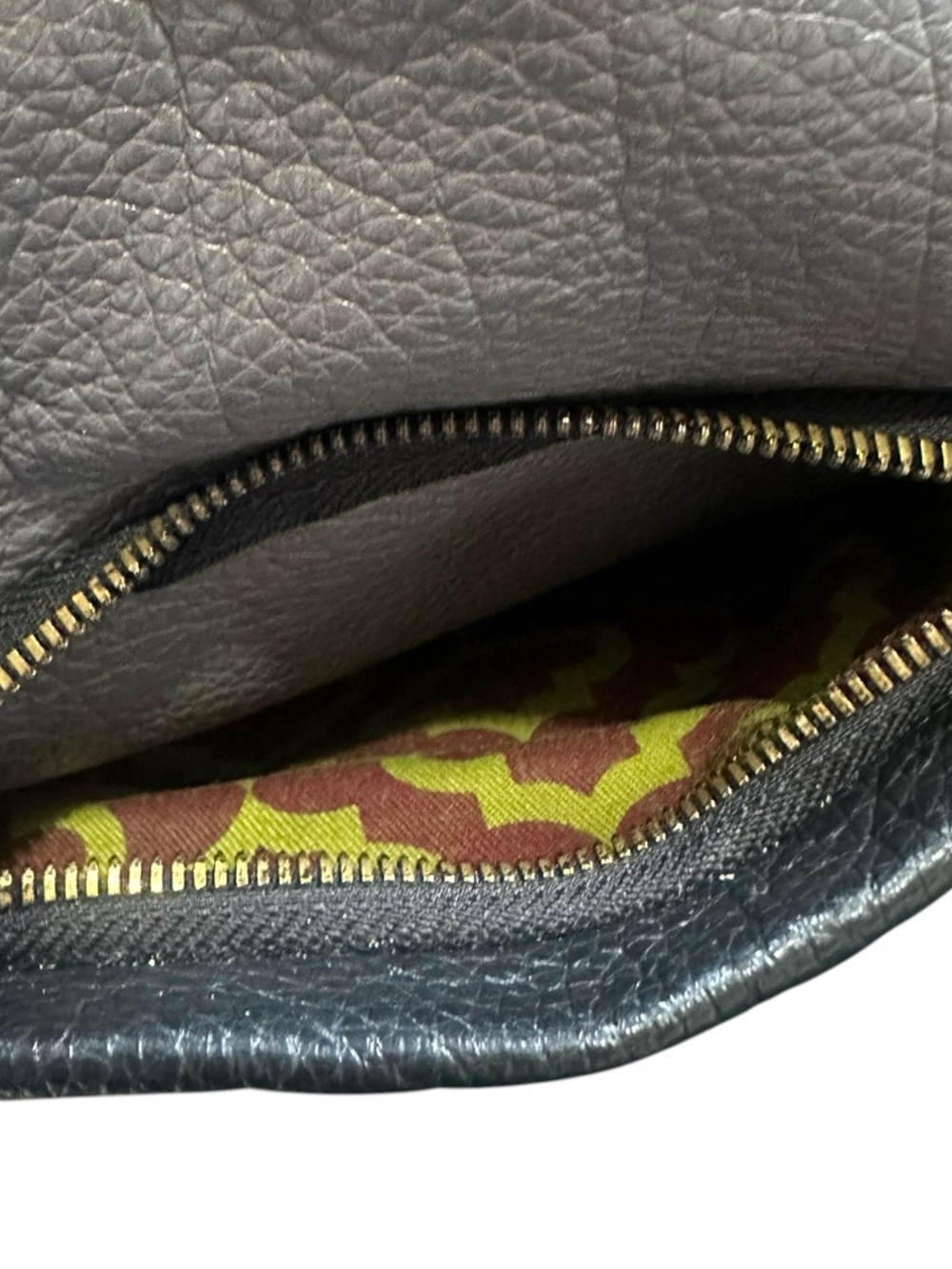 OrYany Leather Hobo Bag Dual Handles Crossbody Shoulder Strap Gray & Black - Picture 11 of 11